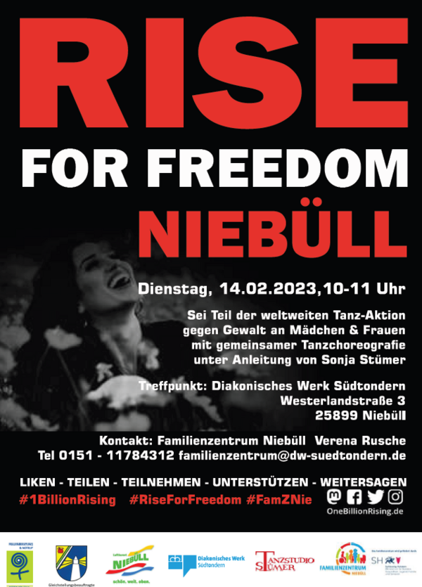 Bild vergrößern: Flyer One Billion Rising 14.02.2023
